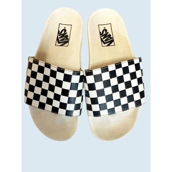 VANS Classic Checkered Slip On Sandals Slides Size 7 - Picture 3 of 8